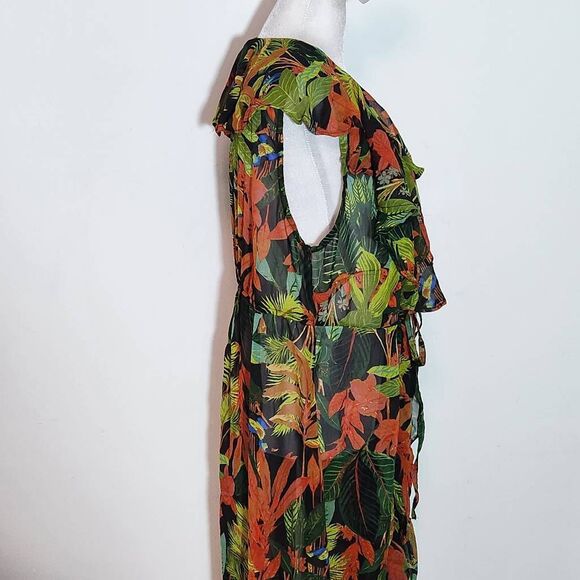 Live 4 Truth Green Floral Kimono NWT Size 1X Floral Boho Kimono - Picture 6 of 12